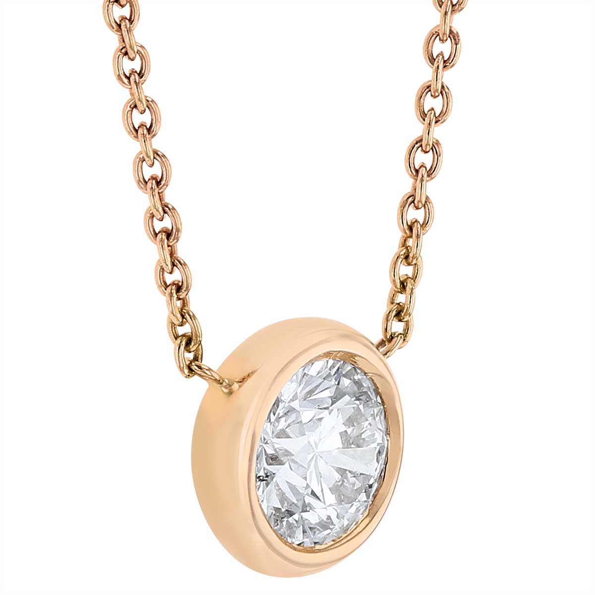 Roberto Coin Diamonds by the Inch Single Station Necklace in 18K Gold, 0.38 cttw, 18