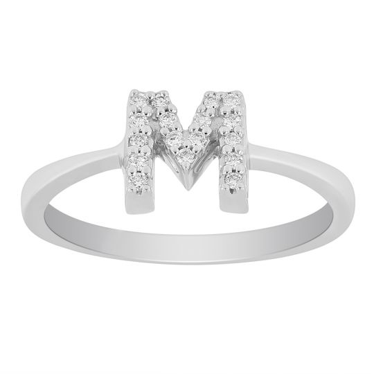 gold ring m letter