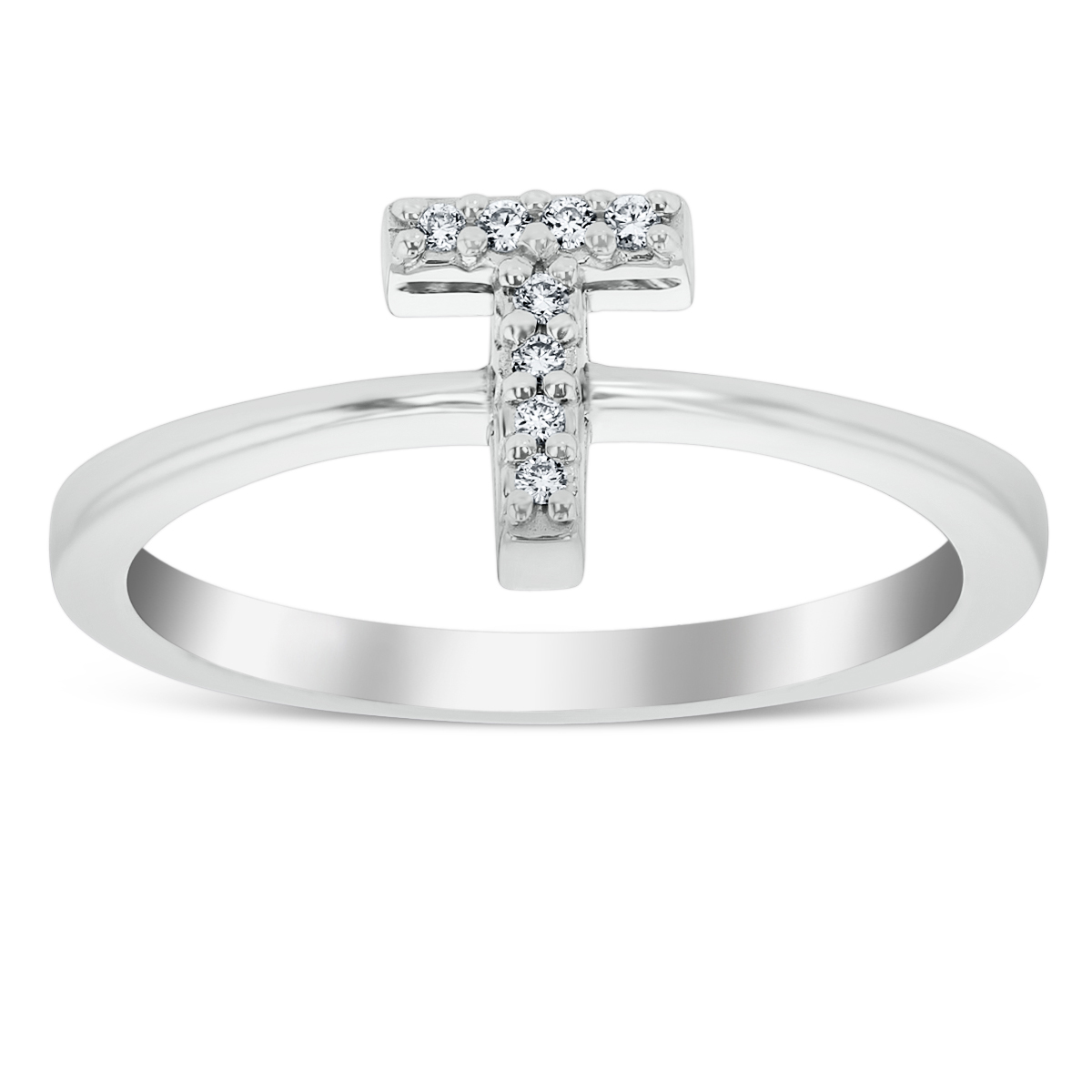 Roberto Coin Diamond Initial Ring 