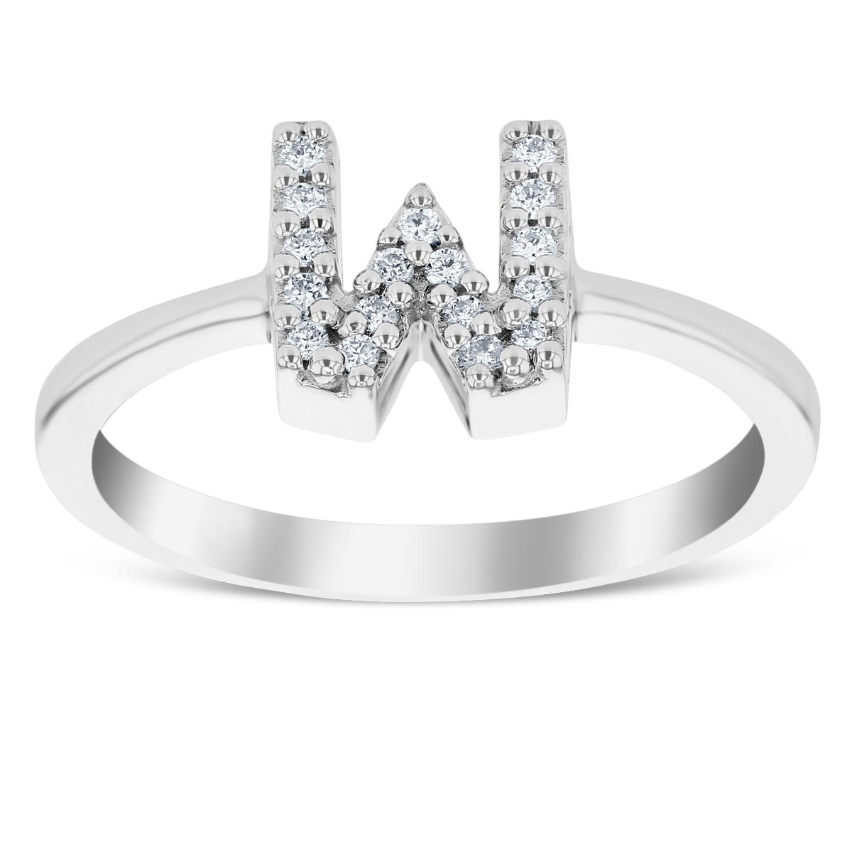 Roberto Coin Diamond Initial Ring 