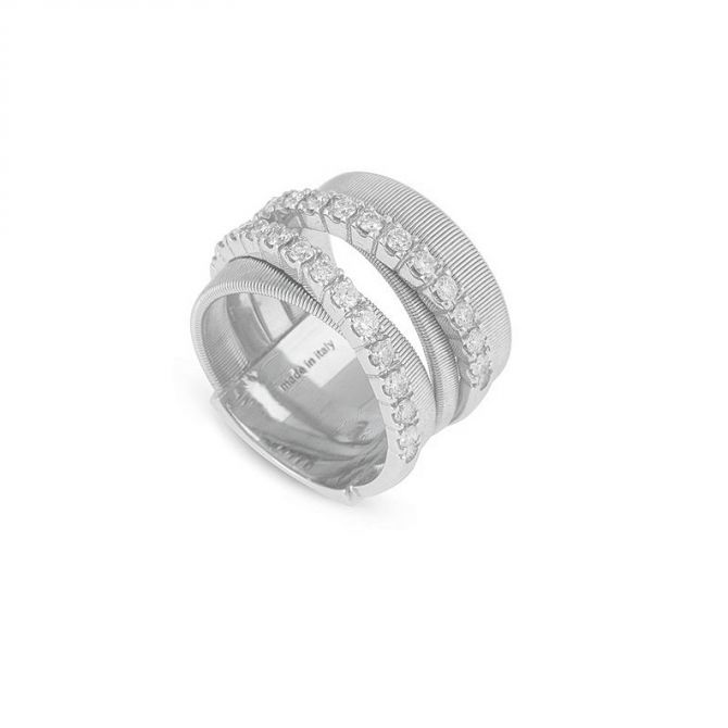 Marco Bicego Masai Five Strand White Gold & Diamond Ring