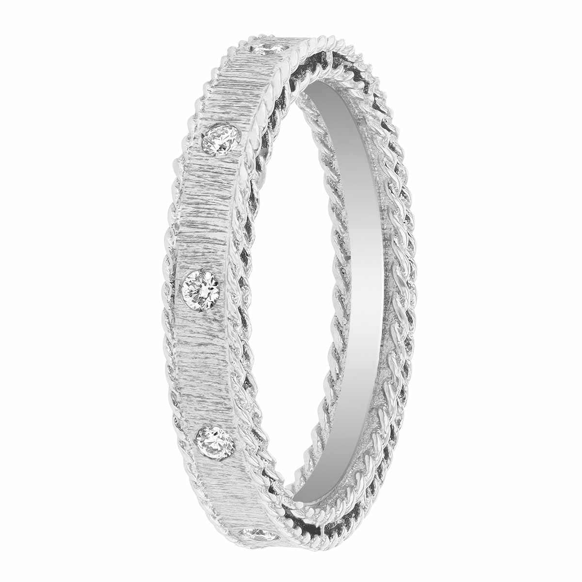 Roberto Coin 18K White Gold Diamond Princess Symphony Ring