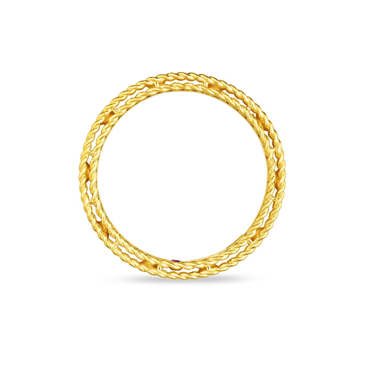 Roberto Coin Princess Diamond Band Ring in Yellow Gold