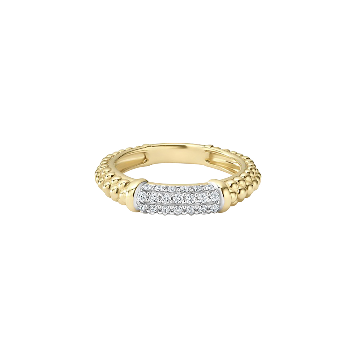 LAGOS Caviar Gold Diamond Gold Ring 0210245DD7 Borsheims