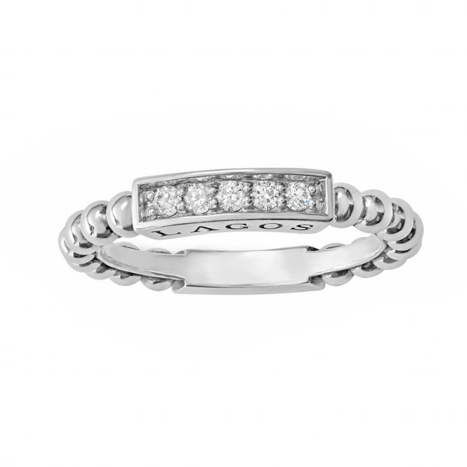 Sterling silver diamond stackable rings discount