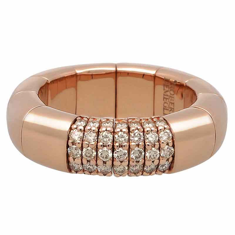 Roberto Demeglio PURA GOLD Ring with Diamonds in Rose Gold