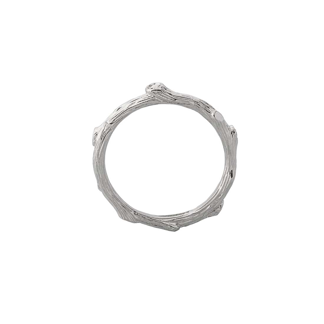 Michael Aram Sterling Silver Diamond Enchanted Forest Stacking Ring ...