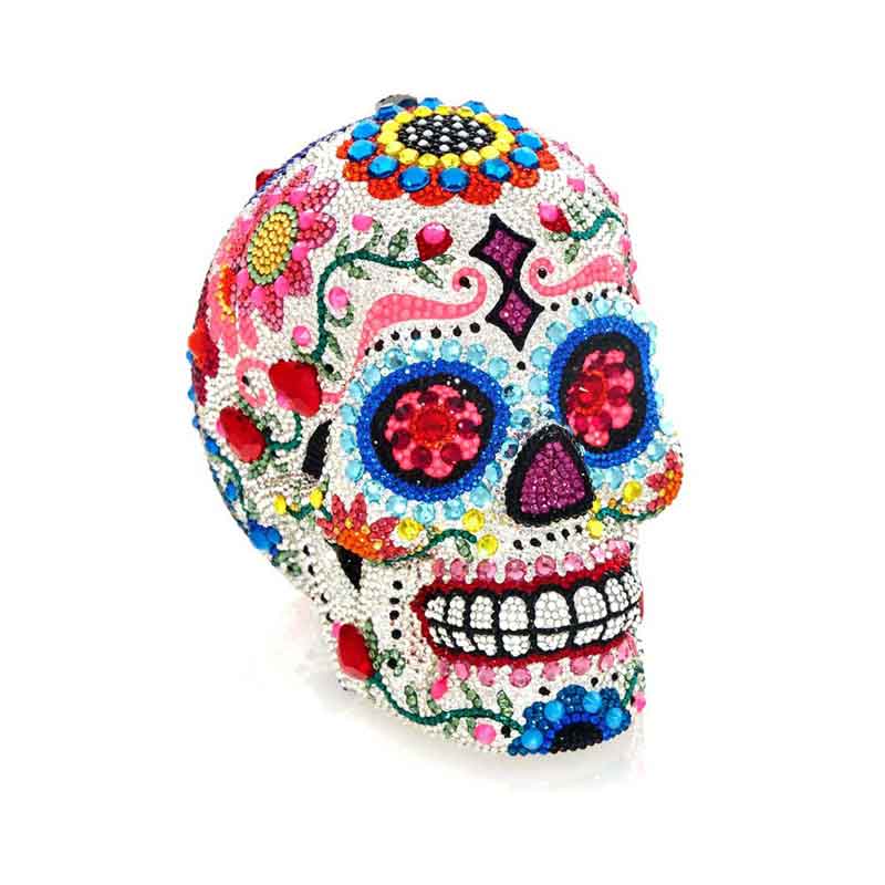 Judith Leiber Skull Calavera Clutch