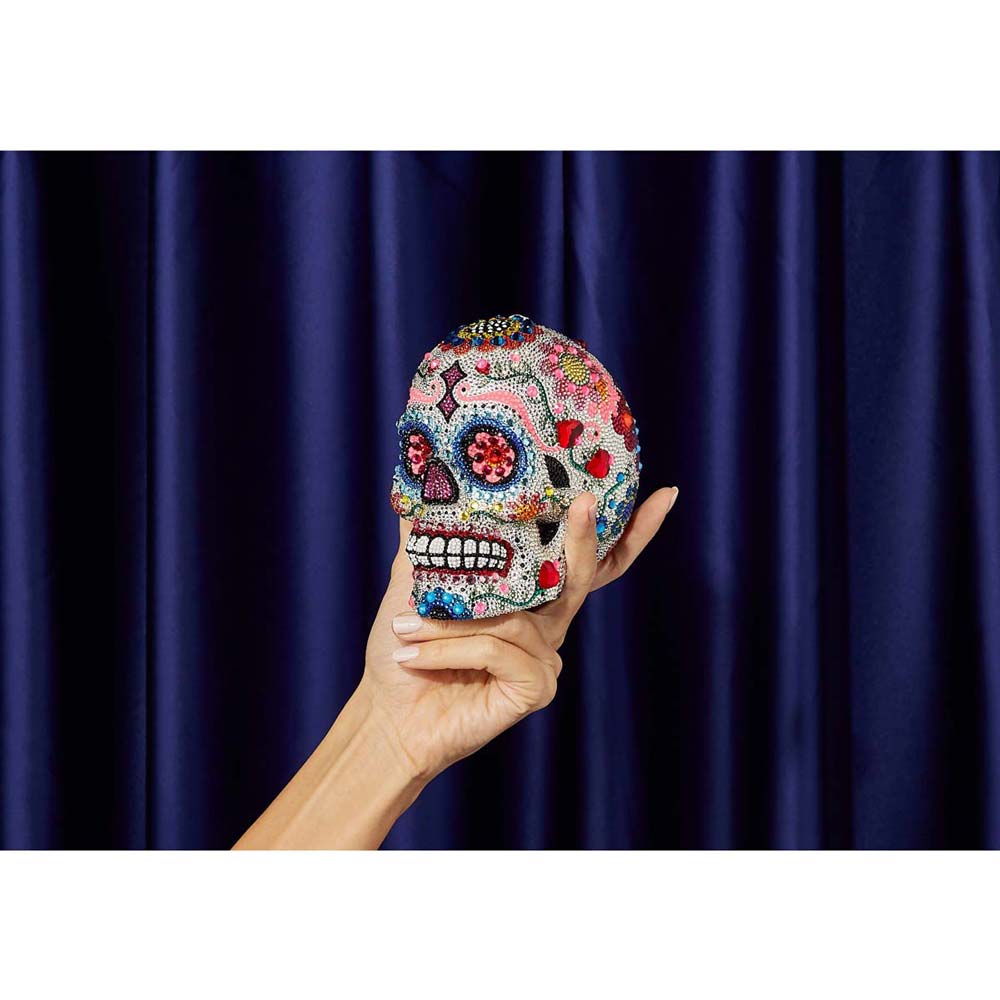 Judith Leiber Skull Calavera Clutch