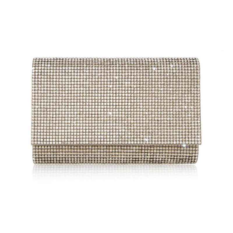 Judith Leiber Fizzy Crystal Clutch, Champagne