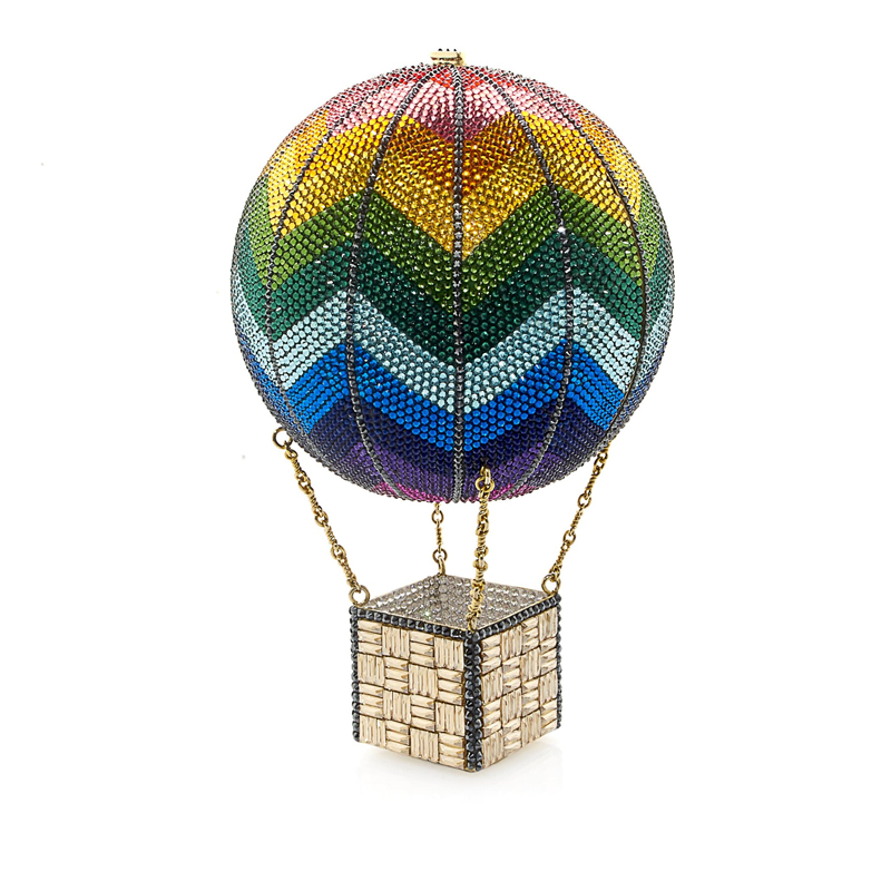 Judith Leiber Hot Air Balloon Rainbow Clutch