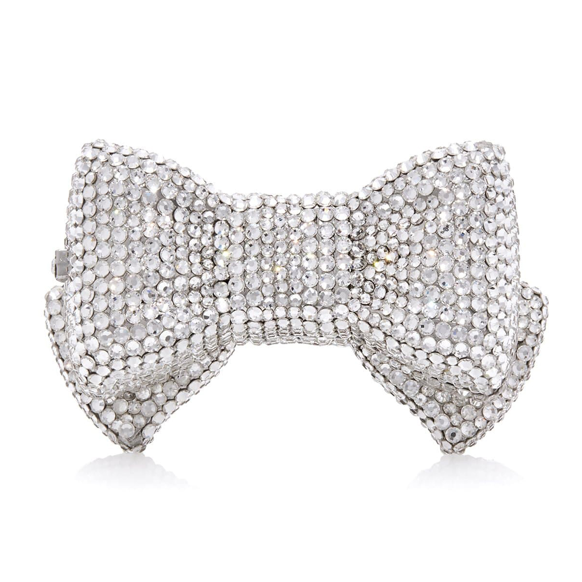 Judith Leiber Silver Bow Pillbox