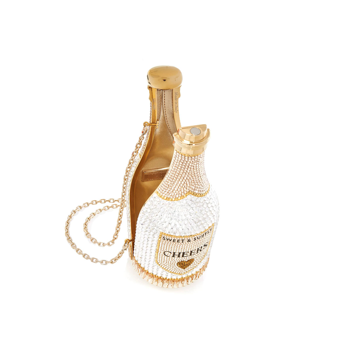 Judith Leiber Bottle Forever Clutch Handbag