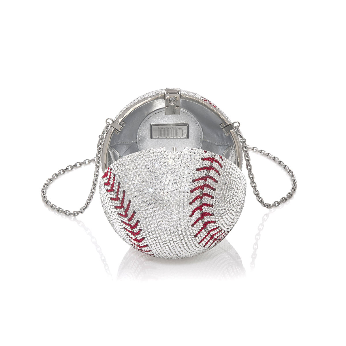 Judith Leiber Baseball Clutch Handbag
