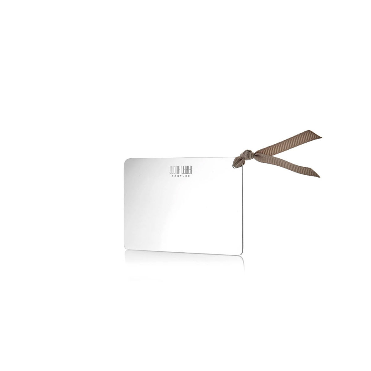 Judith Leiber Fullbead Mirror Card Case, Grey