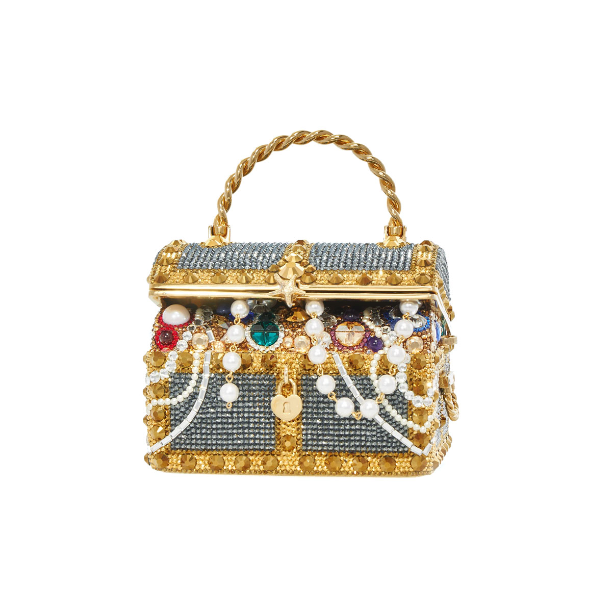 Judith Leiber Sunken Treasure Chest Top Handle Bag