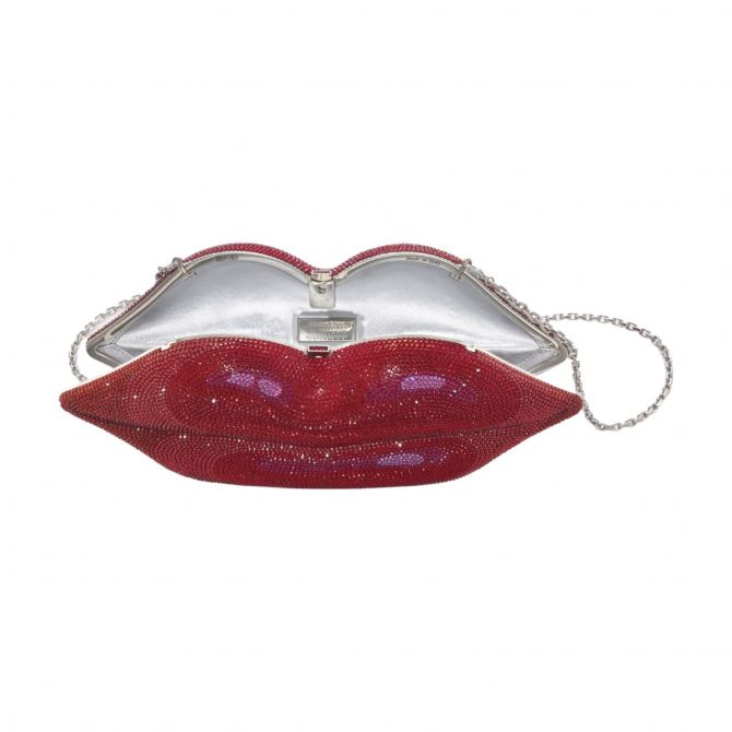 Judith Leiber Hot Lips Clutch Red M31974 HOTLIPSRED SIAM Borsheims