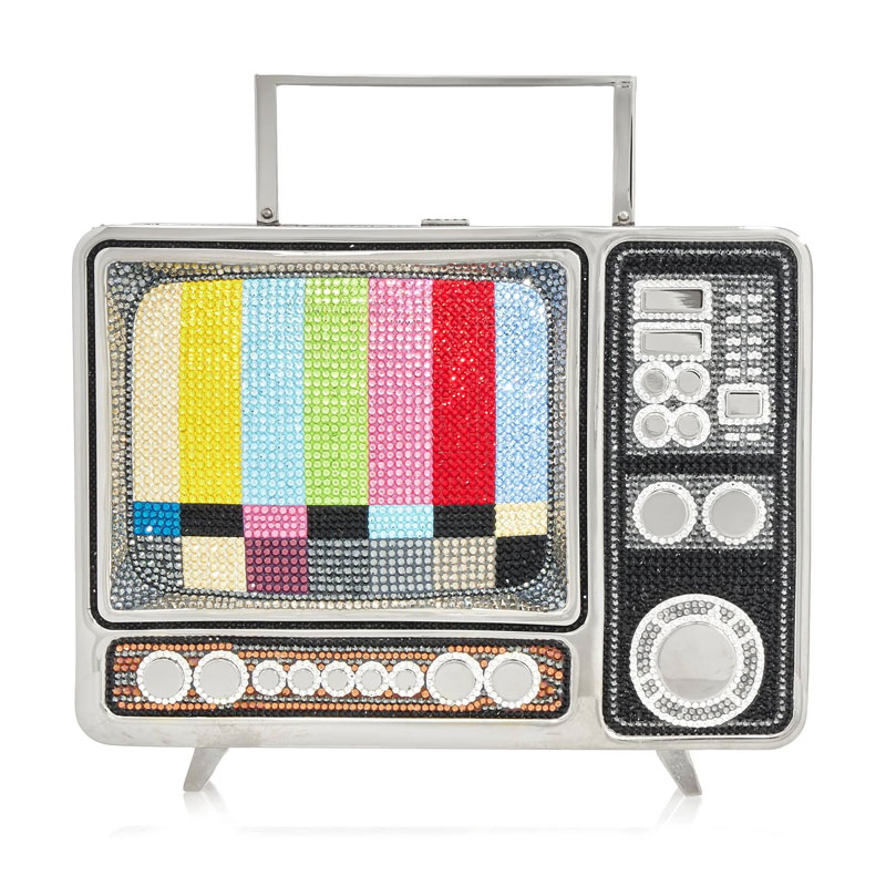 Judith Leiber TV Test Screen Top Handle Bag