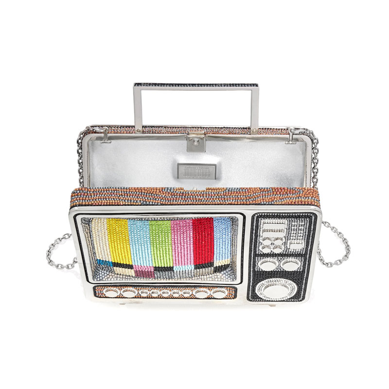 Judith Leiber TV Test Screen Top Handle Bag