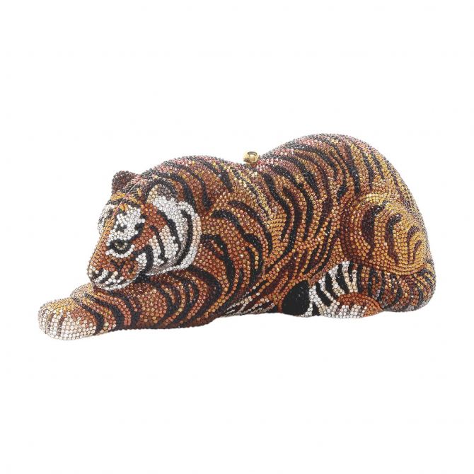 Judith leiber wildcat crystal clutch online