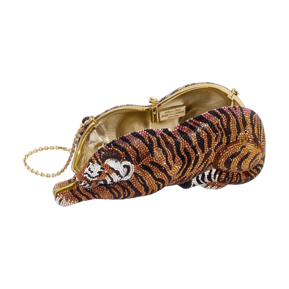Judith Leiber Wildcat Clutch, Bengal Tiger