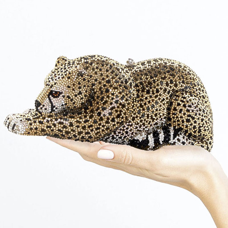 Judith Leiber Wildcat Clutch, Chaquita