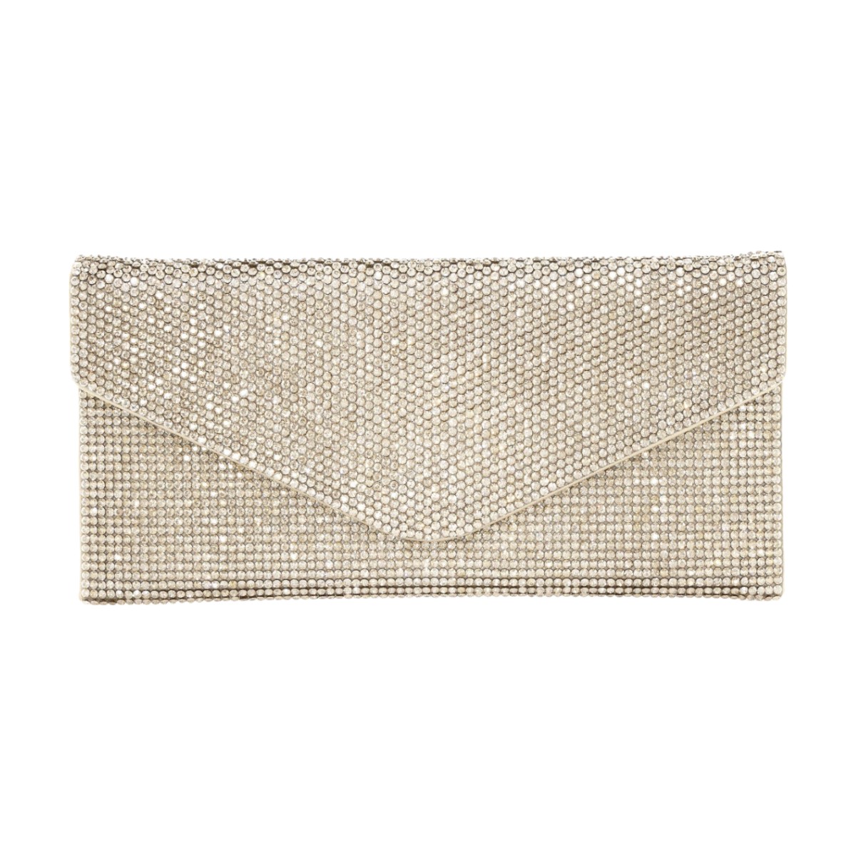 Judith Leiber Classic Champagne Envelope Clutch