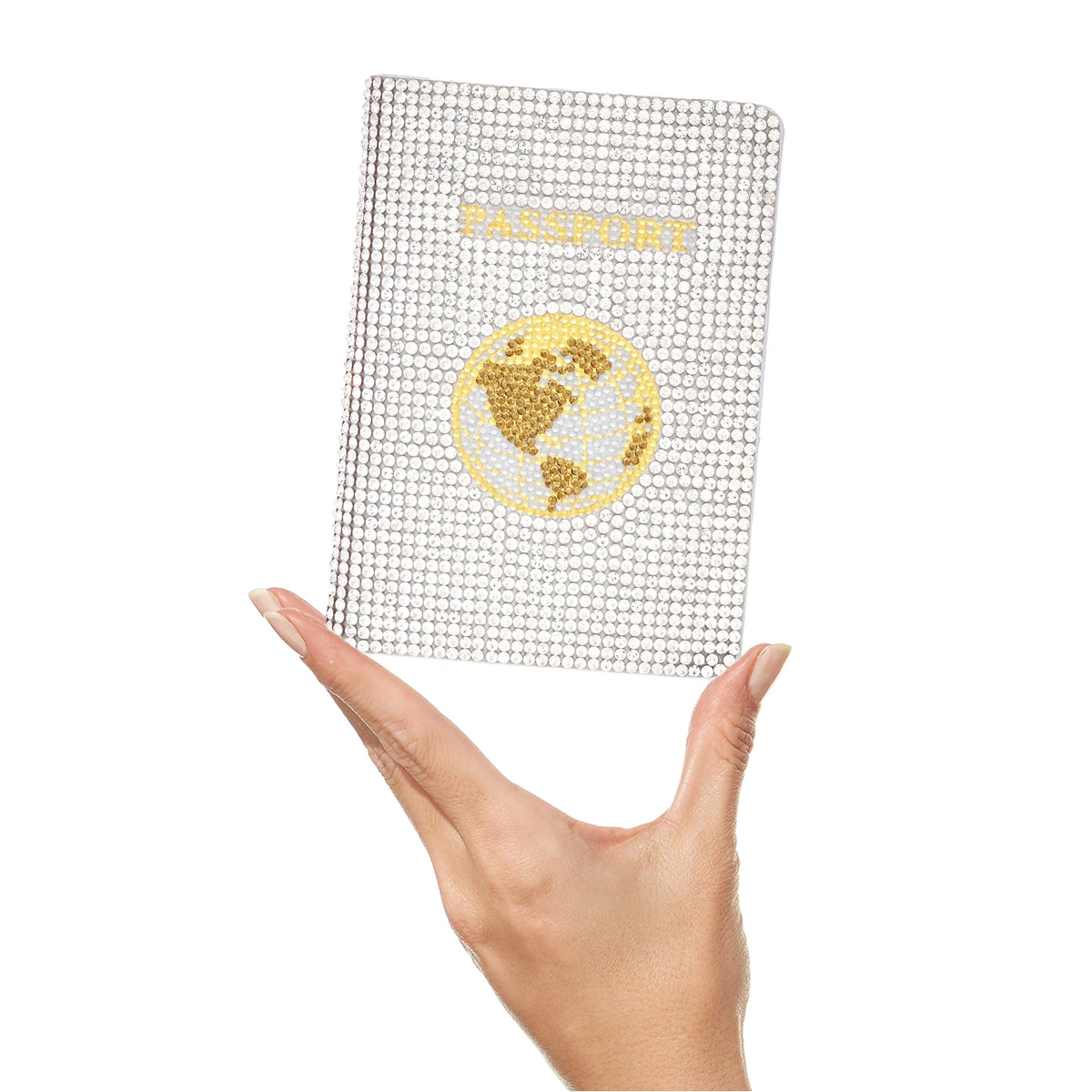 Judith Leiber Traveler Passport Holder, Silver