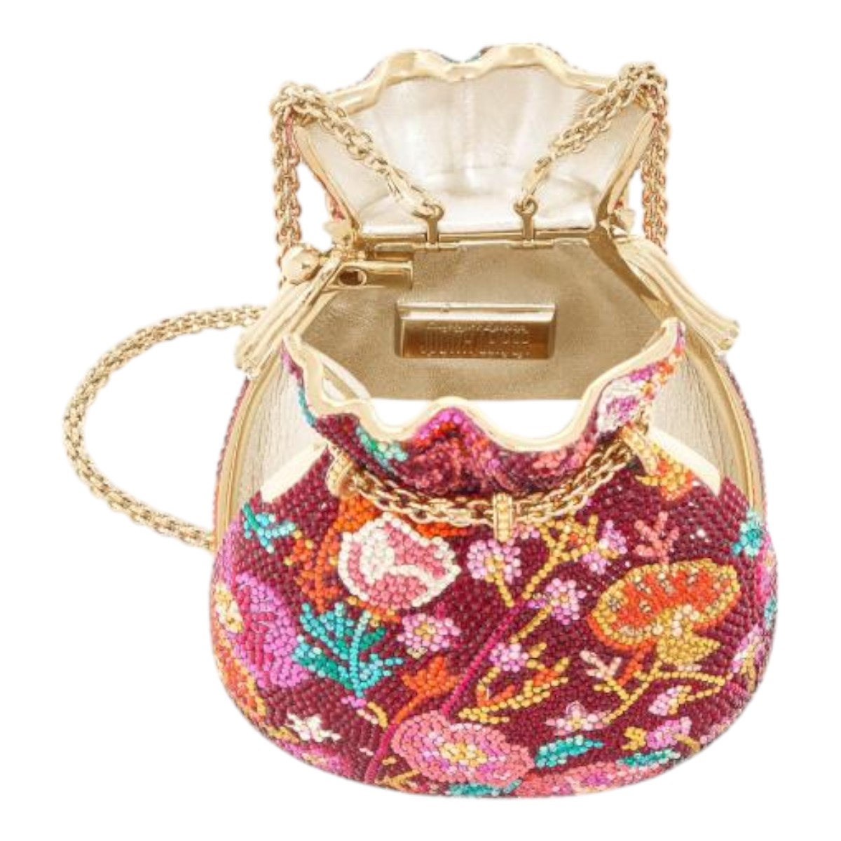 Judith Leiber Marigold Bloom Pouch Clutch