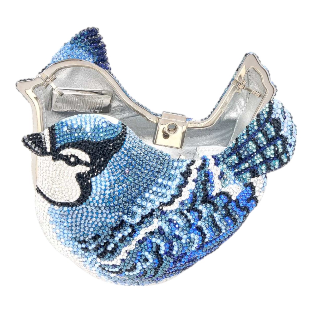Judith Leiber Bird Clutch, Blue Jay