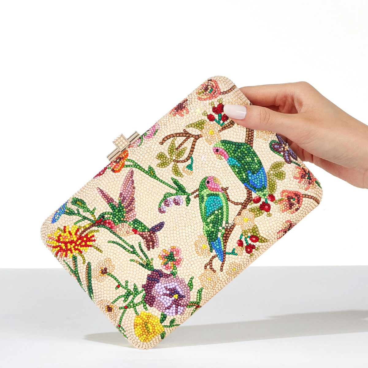Judith Leiber Slim Slide Clutch, Eden