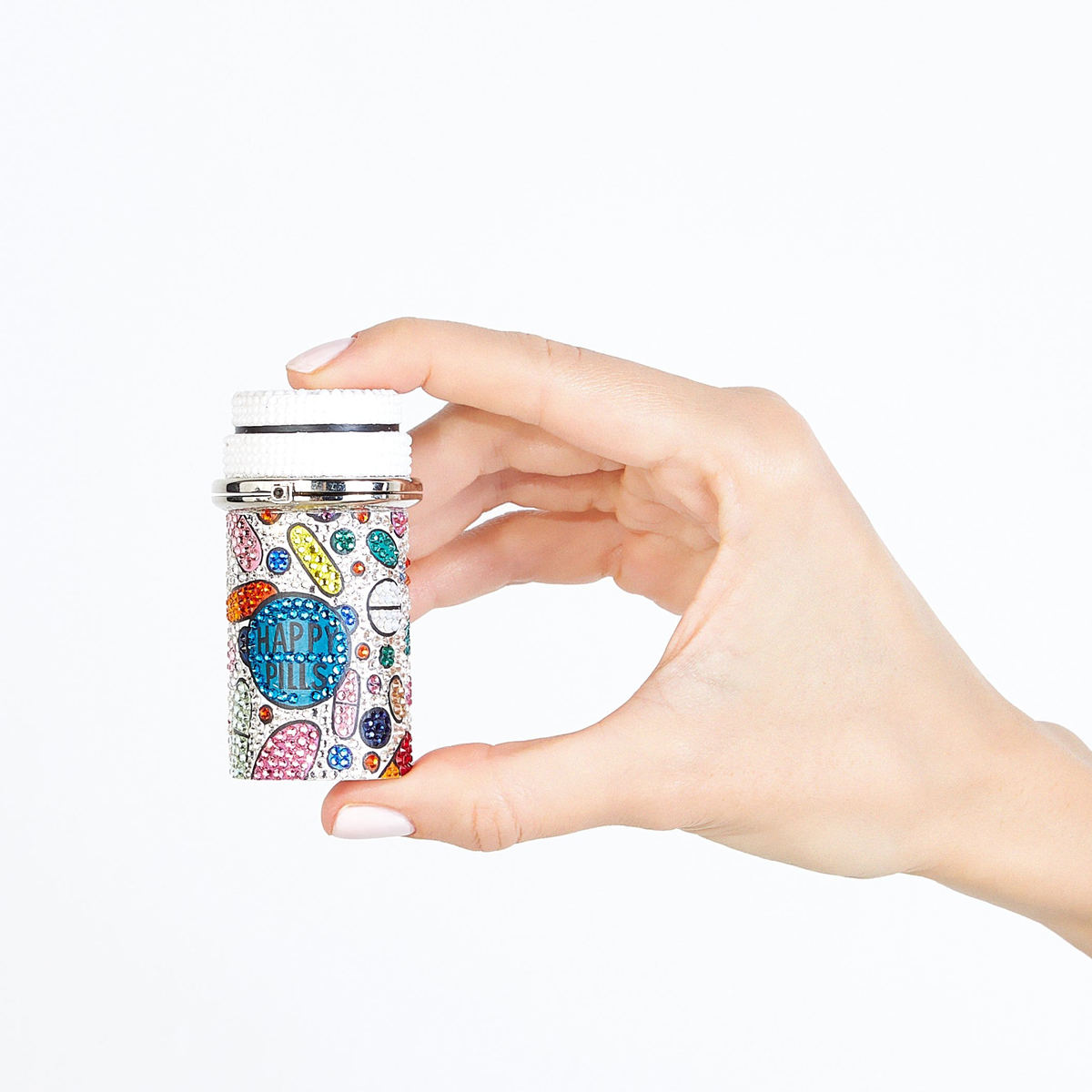 Judith Leiber Prescription Bottle Pillbox, Pill Popper