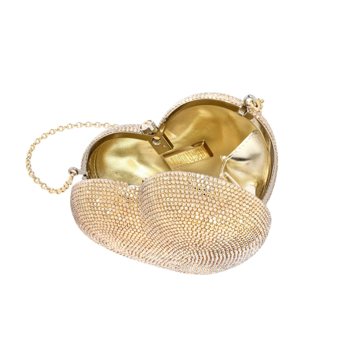 Judith Leiber L'Amour Petit Coeur Clutch, Prosecco