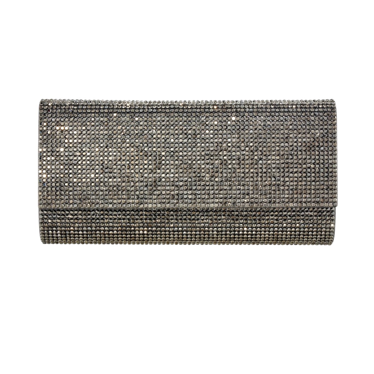 Judith Leiber Perry Crystal Clutch, Grey