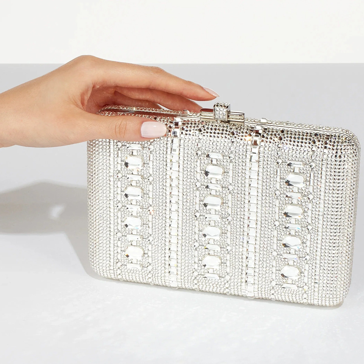 Judith Leiber Slim Slide Clutch, Radiant Jewel