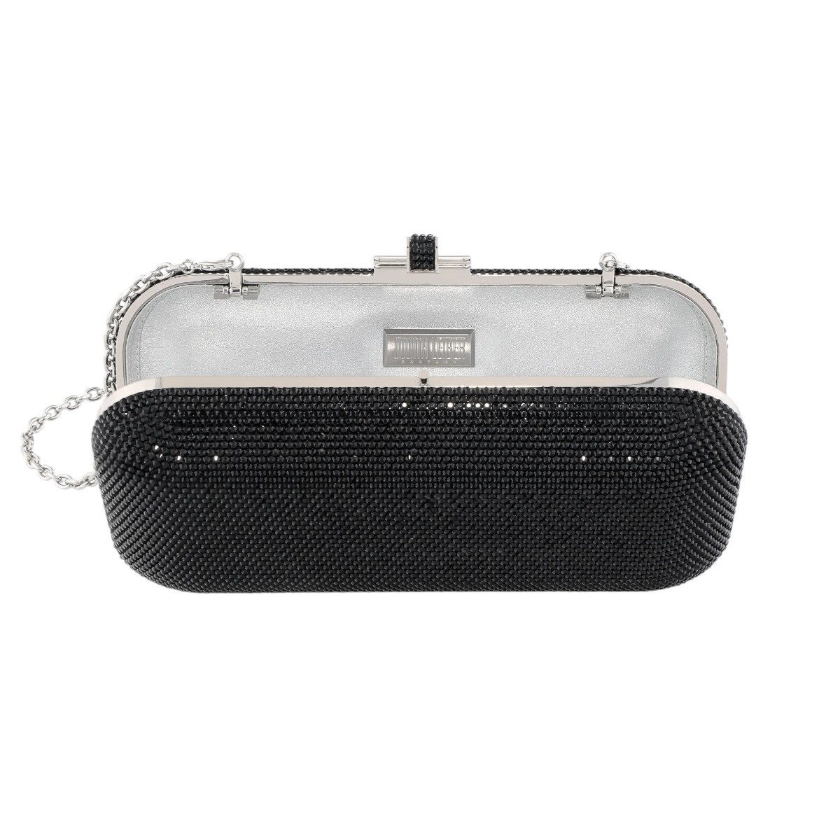 Judith Leiber Long Slide Clutch, Black
