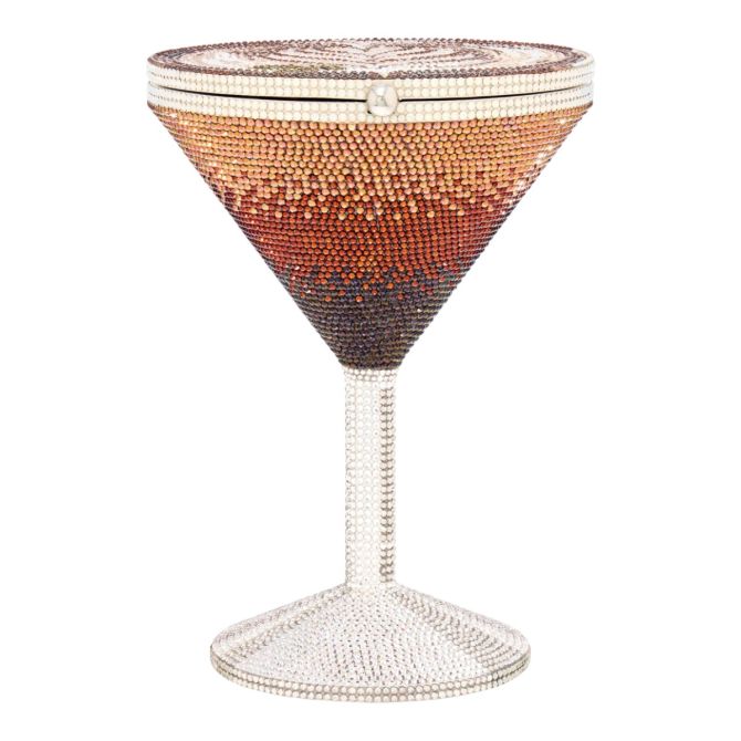 Judith Leiber Martini Clutch, Espresso