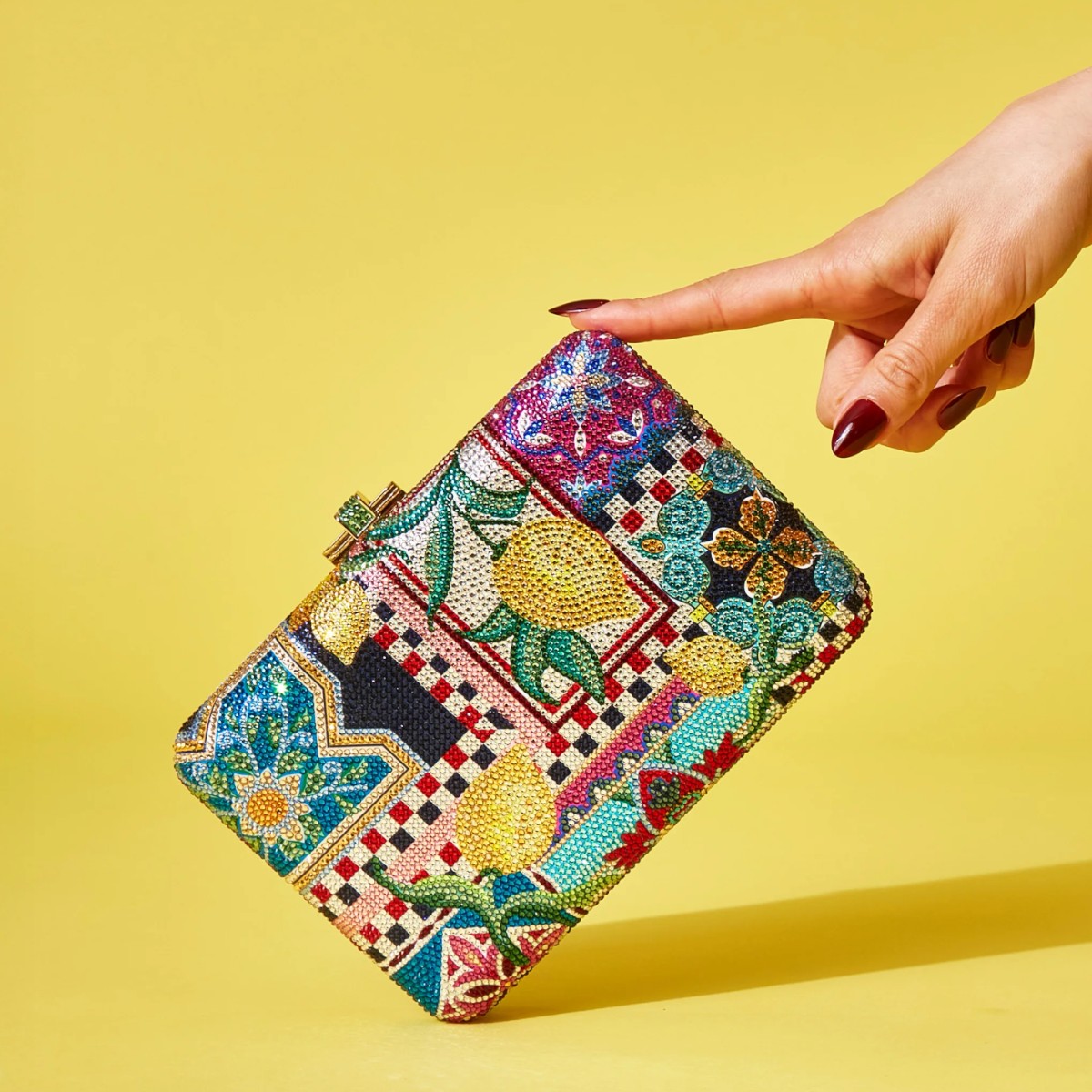 Judith Leiber Slim Slide Clutch, Ceramica