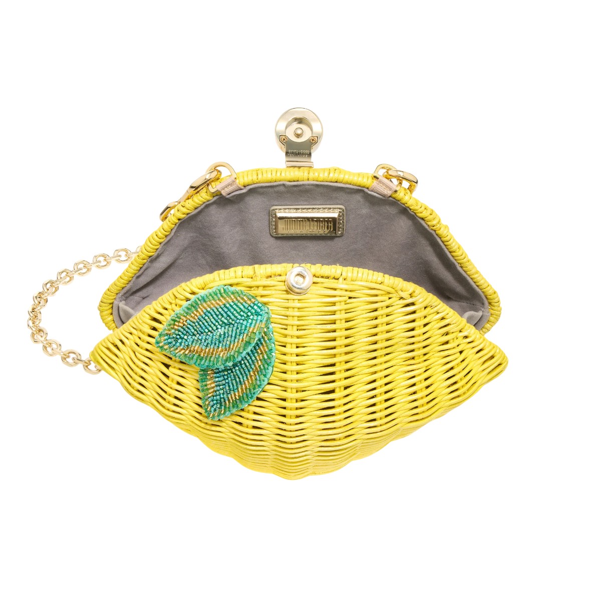 Judith Leiber Lemon Basket Citrus Clutch
