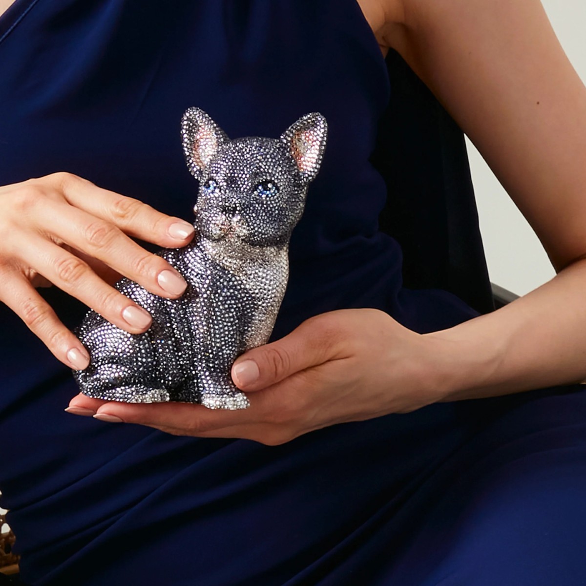 Judith Leiber French Bulldog Clutch, Louie