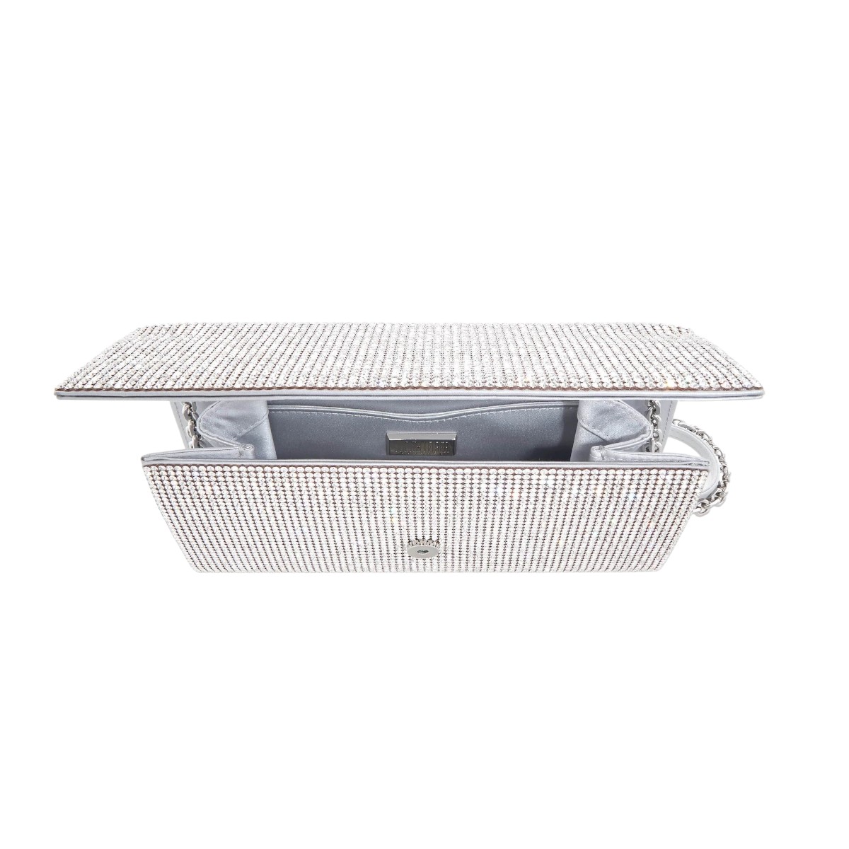 Judith Leiber Fizzoni Clutch, Silver