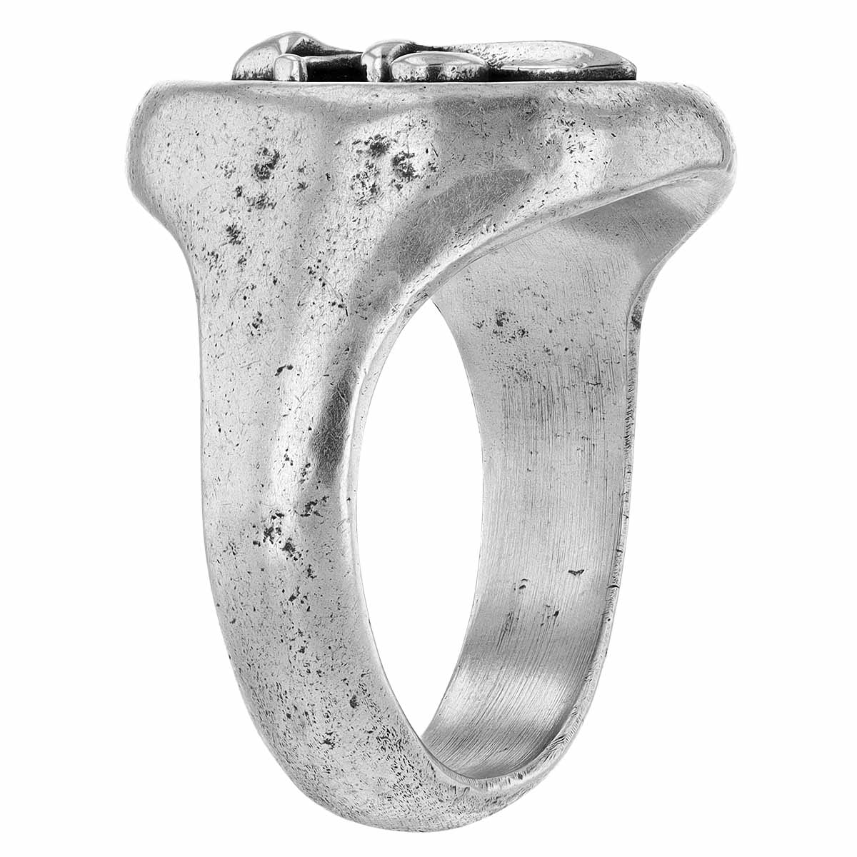 John Varvatos Sterling Silver Fleur De Lis Signet Ring