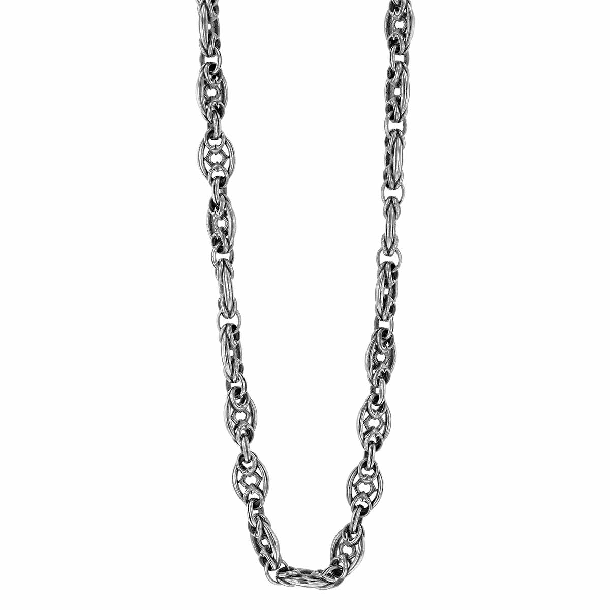 John Varvatos Sterling Silver Oval Link Interconnected
