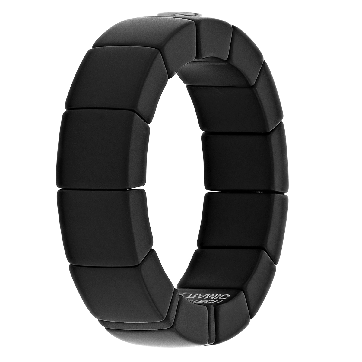 Roberto Demeglio Bezel Set Black Diamond Square Black Ceramic Ring