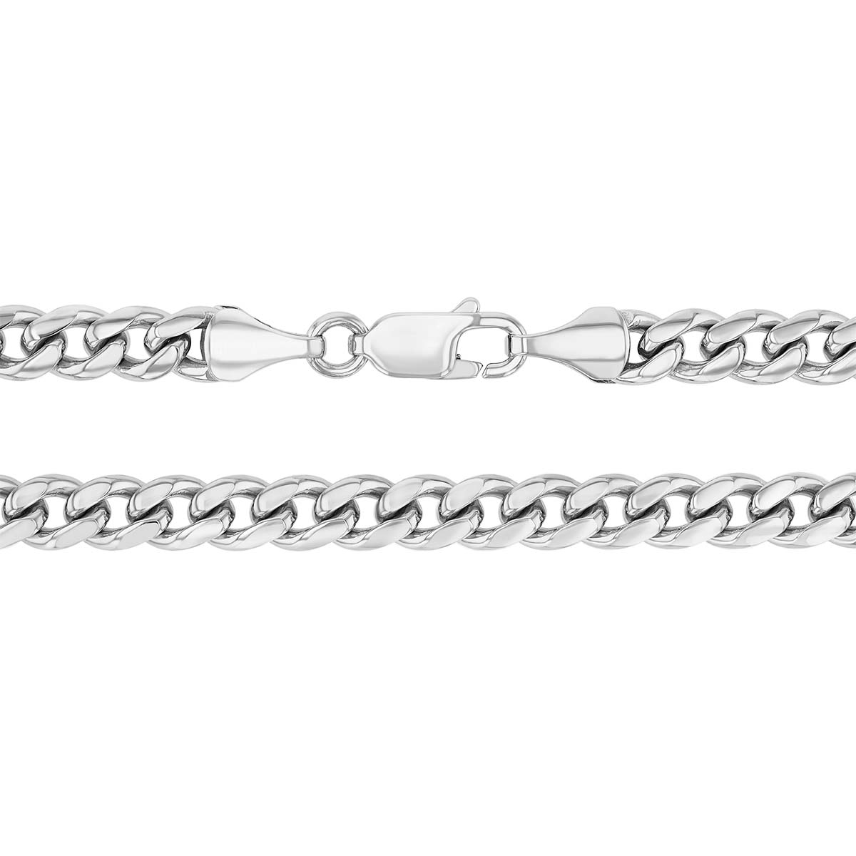 Sterling Silver 5 mm Miami Cuban Chain, 22