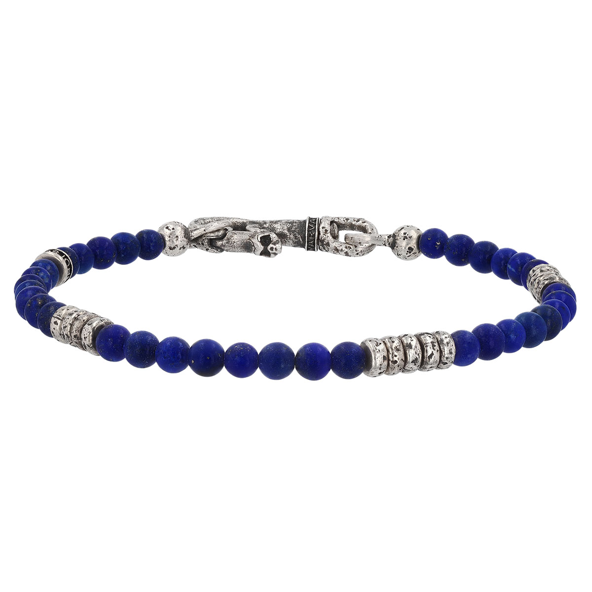 John Varvatos Lapis Lazuli & Sterling Silver Station Bracelet, 8