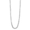 Sterling Silver Men's Box Chain, 3.4 mm, 22"