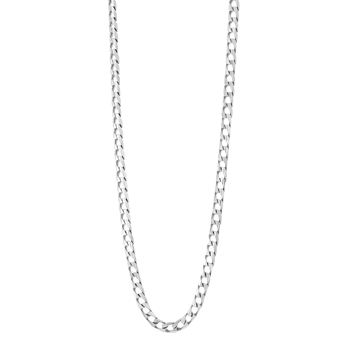 Sterling Silver Men's Curb Chain, 3.45 mm, 20