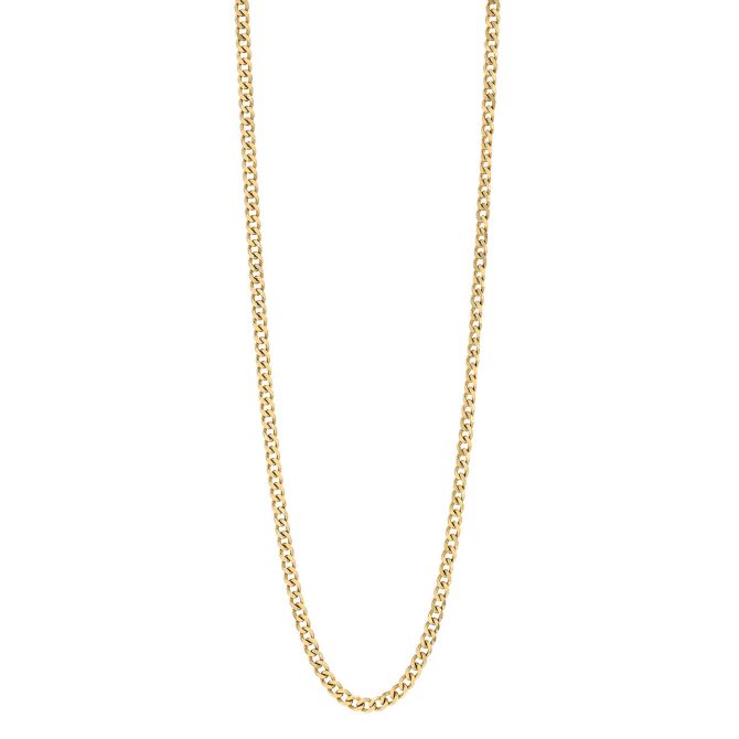 Men's Yellow Gold 2.7mm Curb Chain, 24"