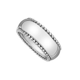 LAGOS Sterling Silver Textured 'X' Ring, Size 7 | 03-80354-7
